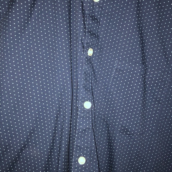 Navy Blue Van Heusen Large Button Up Long Sleeve - Picture 3 of 7